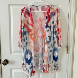 Chico's Multicolor Thin Cardigan